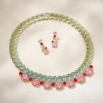 urquoise S-Shaped Necklace and Earrings