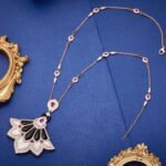 White Shell Fan Necklace and Earrings