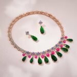 Teardrop Necklace and Earrings