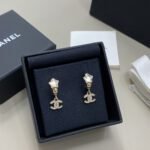 Chanel Double-C Star Crystal Stud Earrings