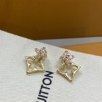 LV Pink Diamond Flower Earrings