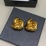 Saint Laurent Vintage Twisted Rope Ear Clips