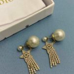 Dior Lucky Shooting Star Twin Pearl Earrings