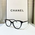 CH@NEL cat-eye black frame