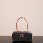 MIU MIU BEAU medium briefcase in denim