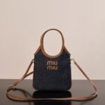 MIU MIU IVY small tote in denim