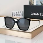 Chanel lambskin-chain sunglasses