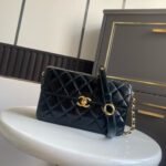 CHANEL 25A Oiled Leather Chain Bag