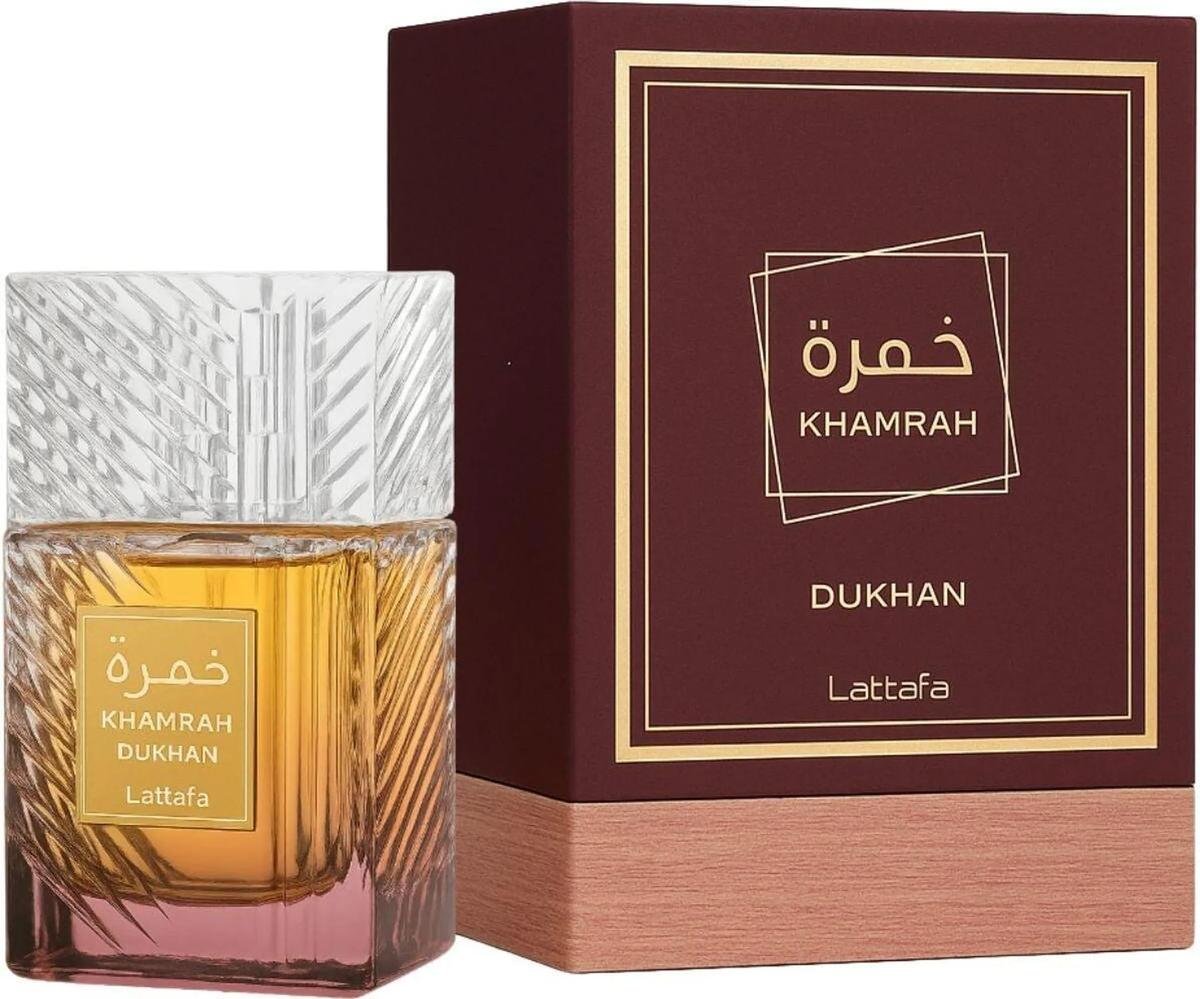 1 KHAMRAH DUKHAN BY LATTAFA EAU DE PARFUM 100ML - Image 1